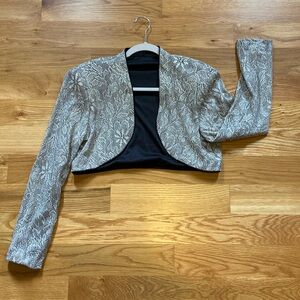 Sparkly gold formal jacket bolero